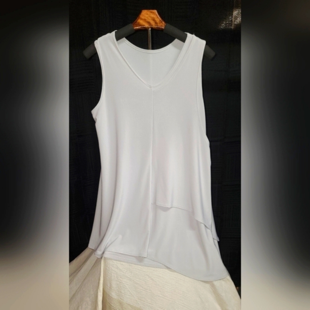 Sympli Light Gray Sleeveless Tank Top